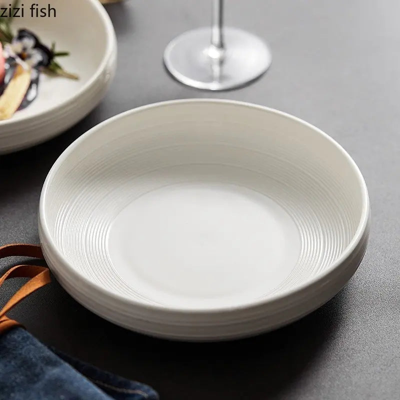 Axya Ceramic Tableware Set for Restaurant Salad Soup Pasta Snacks Dessert Dining
