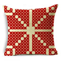Axyaa Christmas Linen Pillowcase 45x45cm - Festive Home Decor & Gifts