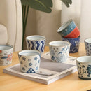 Axyaa Hand-painted Ceramic Coffee Mug, Wide Mouth Tea Cup, 200ML