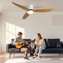 Axyaa LED Ceiling Fan Light Modern Home Decor Chandelier for Living Room Bedroom Dining