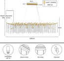 Axyaa Crystal Chandelier: Elegant French Branch Lamp for Modern Luxury Living