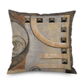 Axyaa Golden Halo Vintage Wood Grain Cushion Cover for Living Room Sofa