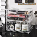 Axyaa Clear Acrylic Makeup Organizer Drawer Stackable Storage Jewelry Box