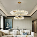 Axyaa Dandelion Crystal Chandelier: Modern Glass Nordic Light