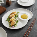 Axyaa Ceramic Spiral Dinner Plate - Molecular Cuisine Specialty Tableware