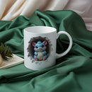 Axyaa Dino Hedgehog Ceramic Mug: Cute 3D Kids' Birthday Gift Cup