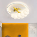 Axyaa Kids Cloud Airplane Chandelier, Modern LED Bedroom Ceiling Lights