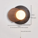 Axyaa Black Travertine LED Wall Lights - Mid Century Modern Living Room Stair Fixtures