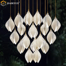 Axyaa Ceramic LED Adjustable Pendant Light for Modern Interiors