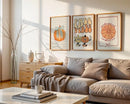 Axyaa Pumpkin Art Canvas Print Set for Modern Home Decor