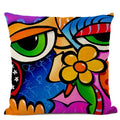 Axyaa European Retro Style Oil Painting Cushion Cover