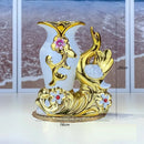 Axyaa White Swan Vase Set for Home Decor and Weddings
