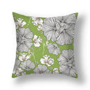 Axyaa Oil Art Printed Back Cushion Cover - Garden Living Room Pillow Case