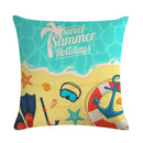 Axyaa Printed Linen Pillowcase 45*45cm for Sofa Chair Decoration