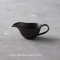 Axyaa Ceramic Gravy Boat 220ml with Handle - Solid Color Design