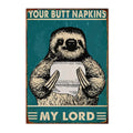 Axyaa Funny Butt Napkins Poster for Home Hotel Cafe Decor