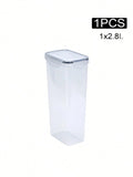 Axyaa 2.8L Airtight Food Storage Jars - Set of 4 with Labels and Pen