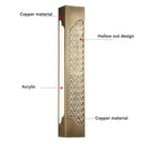 Axyaa Waterproof Copper Wall Light LED Sconce for Outdoor Porch Garden Balcony