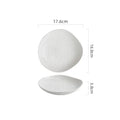 Axyaa Ceramic Water Ripple Deep Plate Set