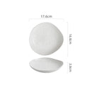 Axyaa Ceramic Water Ripple Deep Plate Set
