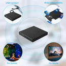 Axyaa Portable 2-in-1 USB-C DVD Burner RW CD Writer for Laptop, PC