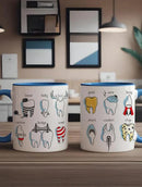 Axyaa Dental Hygienist Mug - BPA Free Ceramic - 350ml Large - Coffee/Tea Essential