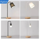 Axyaa Vintage Nordic Wooden Desk Lamp with LED Bulb