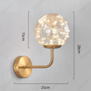Axyaa LED Glass Sphere Wall Lamp for Bedroom Living Room Dining Room Lighting