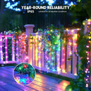 Axyaa Firecracker Solar LED String Lights: Outdoor Waterproof Decoration