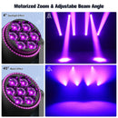 Axyaa 7x25W RGBW LED Moving Head Light for Stage, DJ, Concert, Party