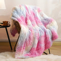 Axyaa Plush Faux Fur Blanket Double-Sided Cozy Warmth for Winter Bedding