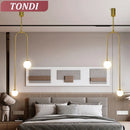 Glass Ball LED Pendant Light by Axyaa - Luxury Nordic Design for Living Room & Bedroom