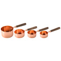 Axyaa Measuring Spoons & Cups Set Wood Handle Stainless Steel Baking Tools