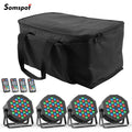 Axyaa 4PCS 36LEDs RGB Par Lights with Remote Control for Disco Wedding Party