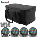 Axyaa 4PCS 36LEDs RGB Par Lights with Remote Control for Disco Wedding Party