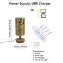 Axyaa Flower Lamp: USB Powered, Three-Color Dimming