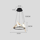 Axyaa Postmodern Bird Chandelier Wall Sconce Light for Hallway, Stairs, Bedroom