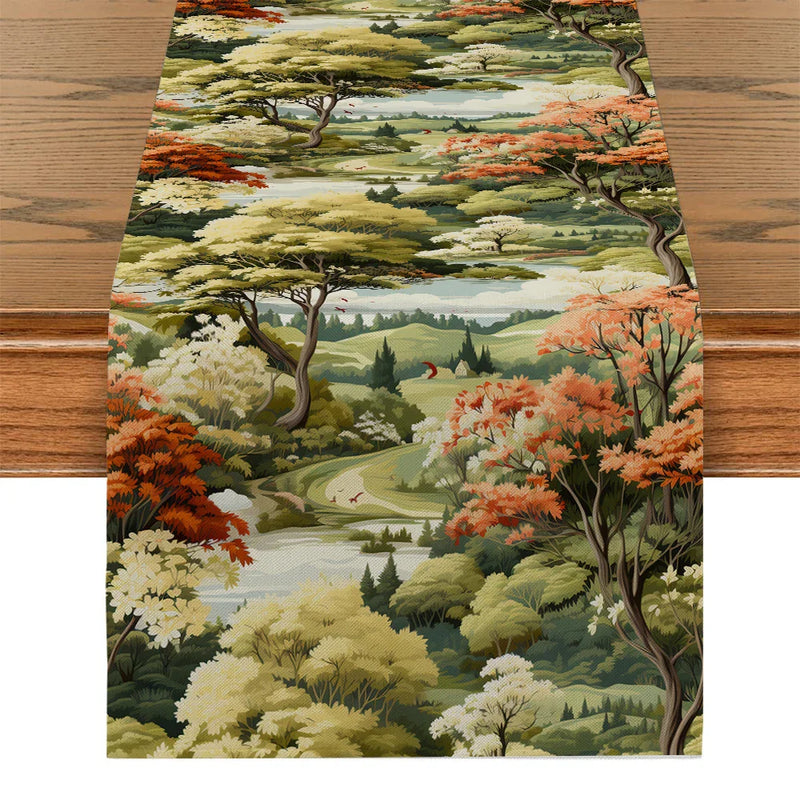 Axyaa Table Runner Wedding Decoration Cloth Dining Decor Runners Washable Dining Long Cloth