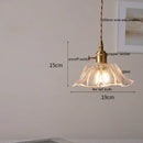 Axyaa Nordic Copper Glass LED Pendant Light for Modern Spaces