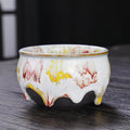 Axyaa Yamagata Ceramic Teacups Set - Handmade Retro Kung Fu Tea Accessories