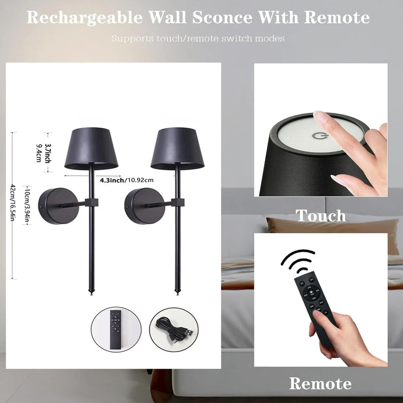 Axyaa RGB LED Wall Lamp 1200mA 40*16cm Portable Interior Luminaire for Bedroom & Hallway