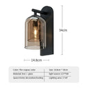 Axyaa Luxury Double Glass Wall Lamp: Modern Nordic Design for Home, Restaurant, or Staircase