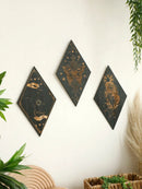 Axyaa Wooden Butterfly Wall Decor - Boho Witchy Home Pediments for Bedroom Decor