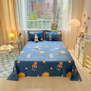 Axyaa Small Fresh Jet Cotton Sheet Single: Ideal for Student Dorms