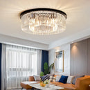 Axyaa Modern Crystal Round Ceiling Chandelier for Luxurious Living Room