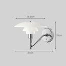 Axyaa Glass Wall Lamp E27 Light for Bedroom, Bathroom, Living Room - Decor Lighting Fixtures
