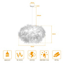 Axyaa Fairy Feather Pendant LED Chandelier for Bedroom Study Room