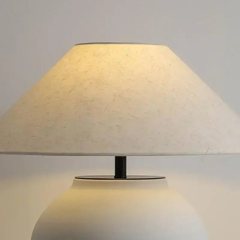 Axyaa Retro Ceramic Floor and Table Lamps for Bedroom and Living Room Decor