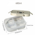 Axyaa 4 Grids Refrigerator Food Storage Box Kitchen Organizer