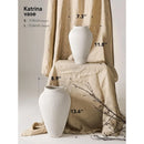 Axyaa Large Ceramic Floor Vase - Farmhouse Rustic Home Decor, 13.6 Inch Tall